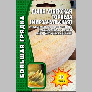 Дыня Торпеда (Мирзачульская) узбекская (большой пакет)