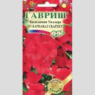Бальзамин Карнавал скарлет F1 (Уоллера)