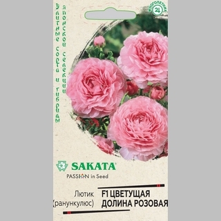 Лютик Цветущая долина розовая F1 (Ранункулюс)