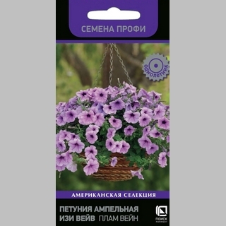Петуния Изи Вейв F1 Плам Вейн (Семена Профи)