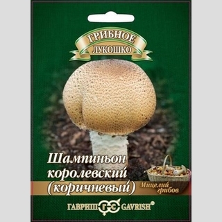 Грибы - Шампиньон Коричневый на зерновом субстрате (мицелий) 15 мл (большой пакет)