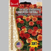 Бархатцы Хамелеон Fireball F1 (большой пакет)
