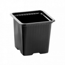 Горшок квадратный 8х8х8см V=0.35л, полистирол