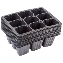 Кассета рассадная 9 ячеек 5,5х4х6,5 см, полистирол