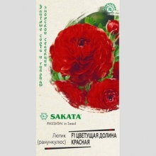 Лютик Цветущая долина красная F1 (Ранункулюс)