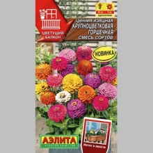 Цинния Крупноцветковая, смесь сортов